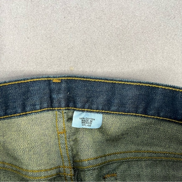 Levi's 501 Blue Straight Jeans with Vintage Look - Picture 3 of 5